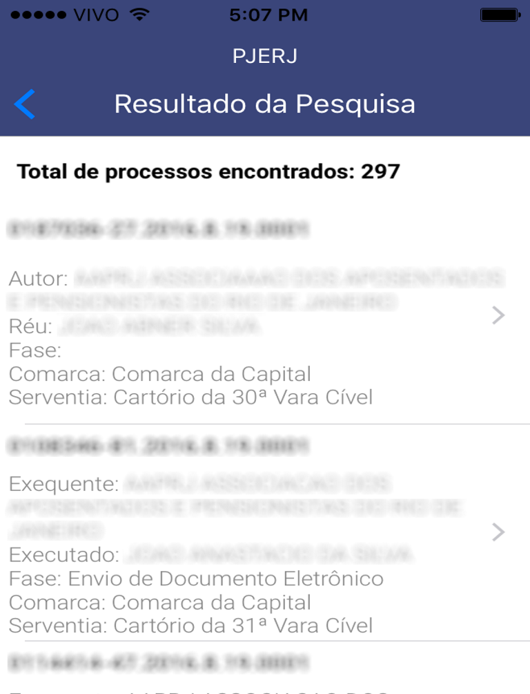 PJERJ - Consulta Processual