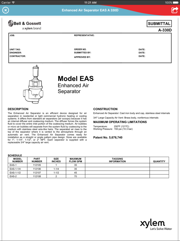 Bell & Gossett Mobile Catalog iPad screenshot 5 - Business app