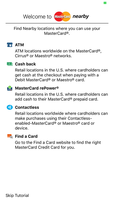 Screenshot #2 pour MasterCard Nearby