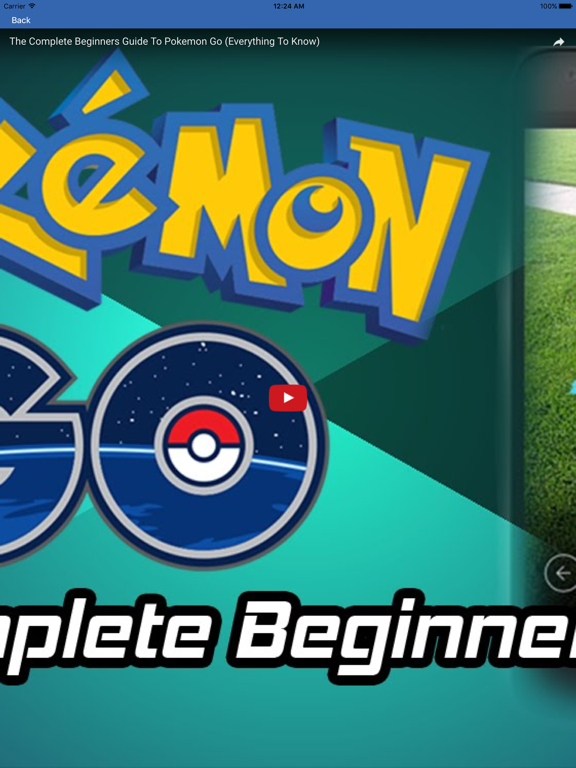 Guide for Pokémon GO - Hints, Tips, Tricks & Video's iPad screenshot 1 - Reference app
