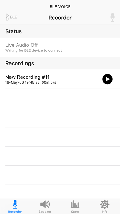 Screenshot #1 pour BLE Voice