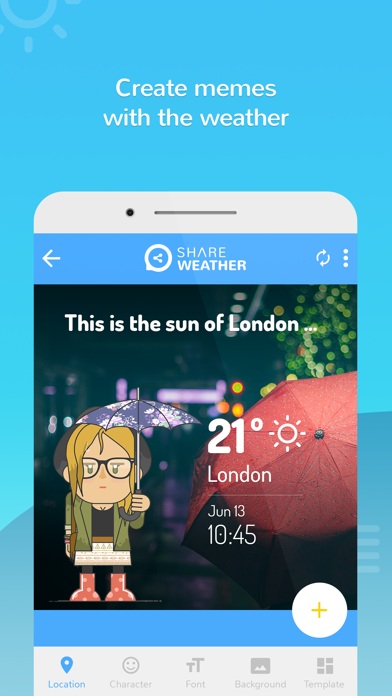 Share Weather - Create Forecast Memesのおすすめ画像1