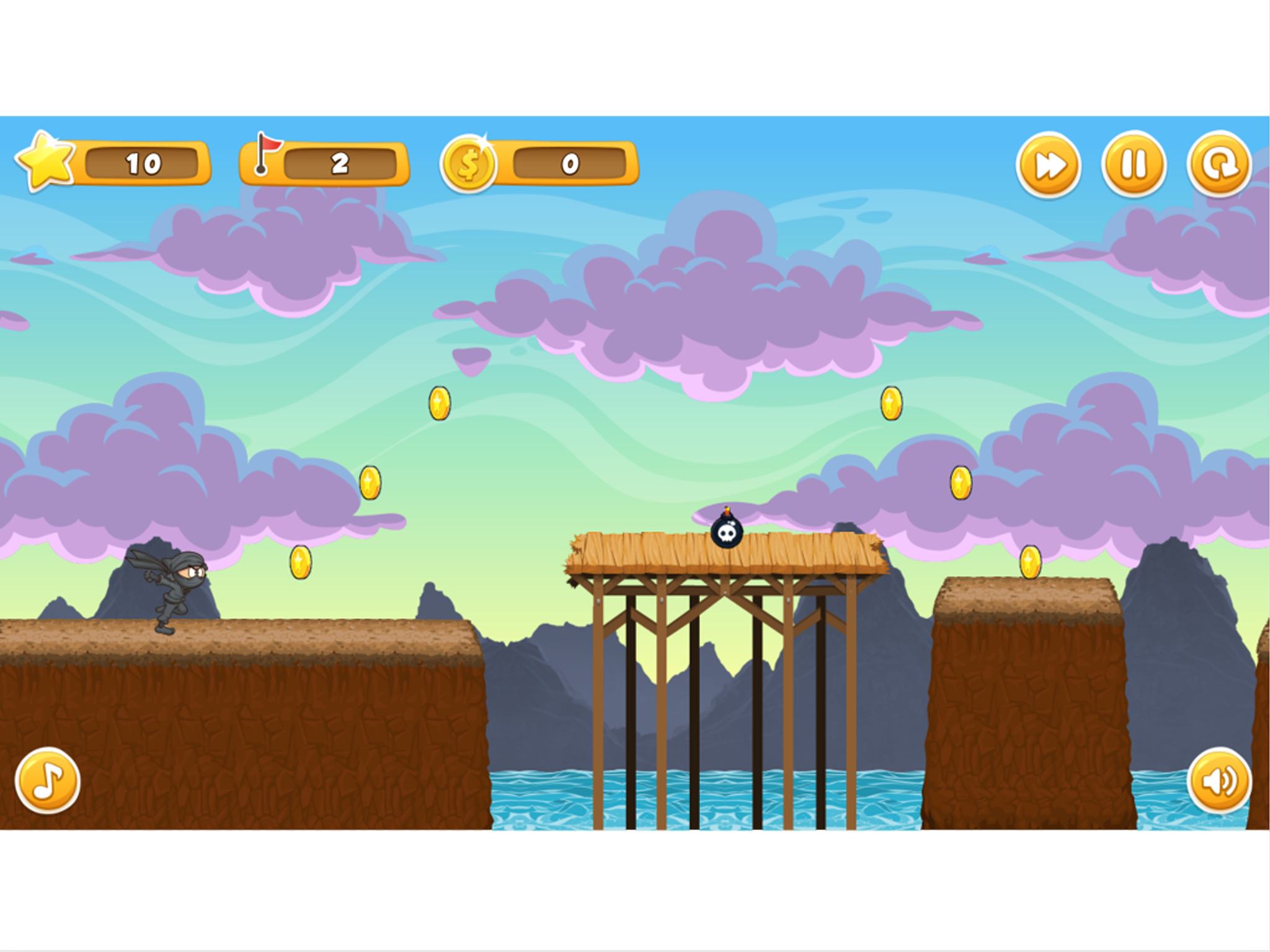 Ninja Kid Run and Jump - Top Running Fun Game