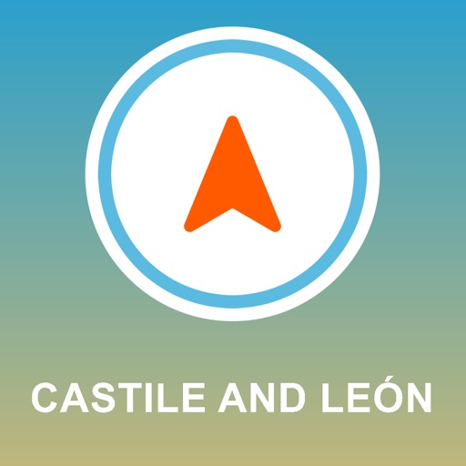 Castile and Leon, Spain GPS - Offline Car Navigation icon