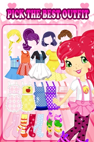 Strawberry Fashion Designer Studio Best Friends Dress Up Game for Girls screenshot 3