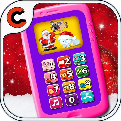 christmas toy phone for kids icon