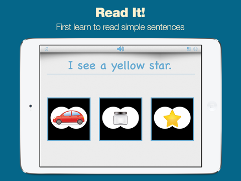 Simple Sentence Maker - Read and Build Your First Sentences iPad screenshot 2 - Education app