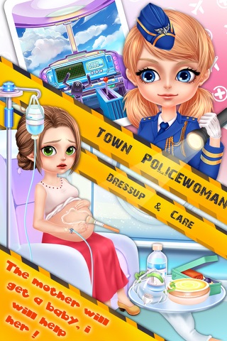 Town Policewoman-Dressup&Care screenshot 4