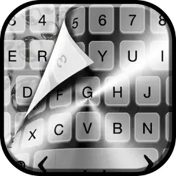 Silver Keyboard Themes Free – Luxury Keyboards with Fancy New Emoji.s, Fonts and Backgrounds app icon