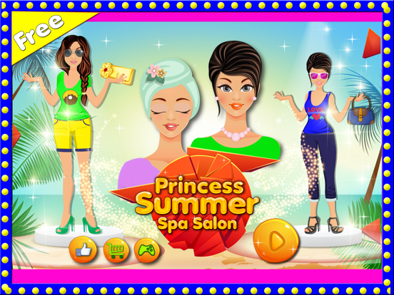 Screenshot #4 pour Princess Summer Party Salon:Girls makeup,makeover,spa and dressup games