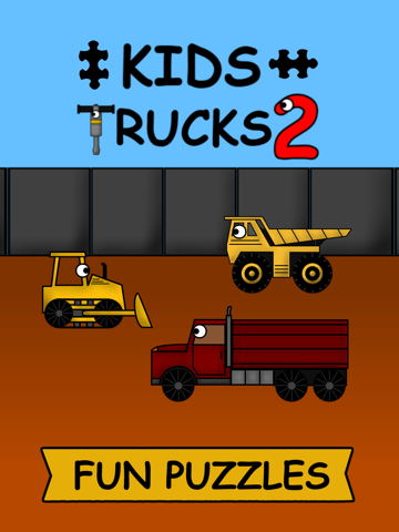 Screenshot #1 for Kids Trucks: Puzzles 2 - An Animated Construction Truck Puzzle Game for Toddlers, Preschoolers, and Young Children