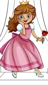 Royal Princess - coloring book for girls to paint and color fairy tales screenshot #3 for iPhone