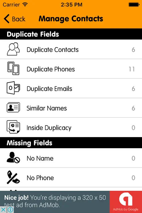 eContacts Lite : Phonebook Backup