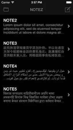 Notez screenshot 1