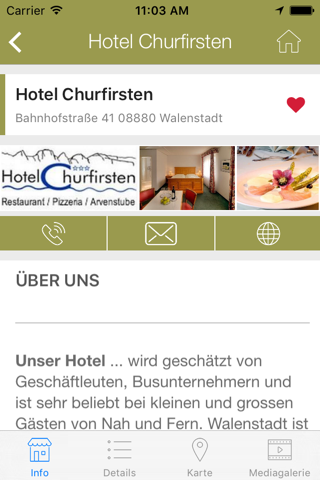 Sarganserland App screenshot 2