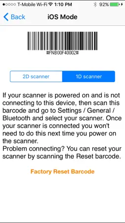 ScannerSettings screenshot 1