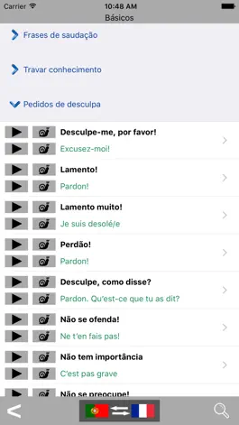 Game screenshot Portuguese / French Talking Phrasebook Translator Dictionary - Multiphrasebook apk