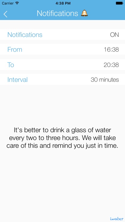 iwater LITE | Hydration daily tracker and drink water reminder for your body balance screenshot-3