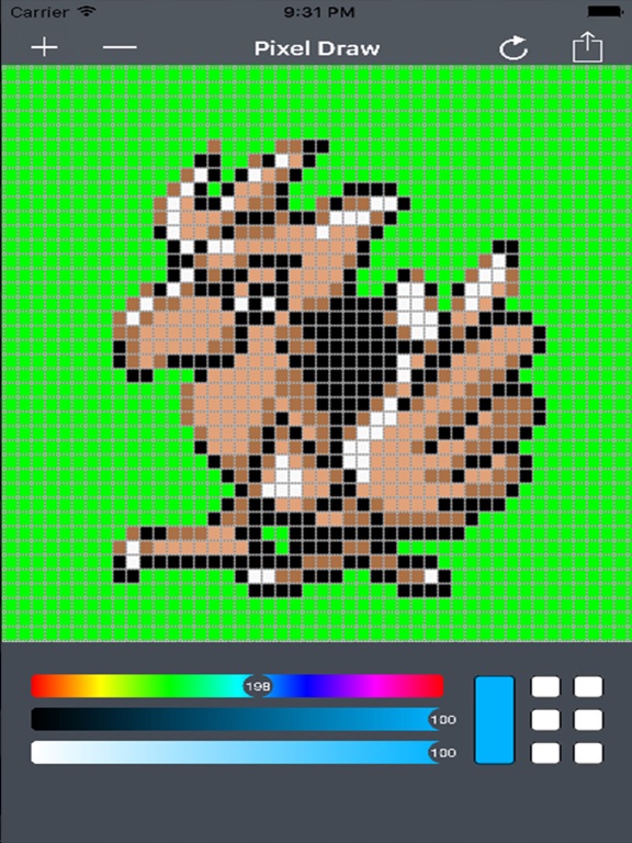 Screenshot #4 pour PixelPad - Draw in Grids to Make Pixel Art