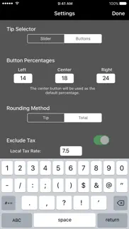 quicktip™ tip calculator iphone screenshot 4