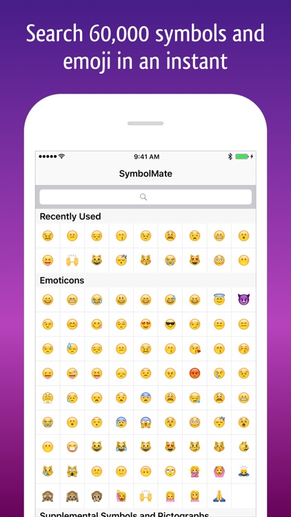 SymbolMate - Search Symbols and Emoji
