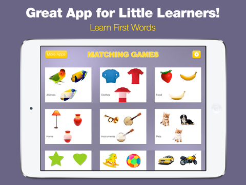Screenshot #4 pour Baby Games - First Words Matching Game for Toddler Boys & Girls