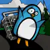 Penguin in a Shopping Cart delete, cancel