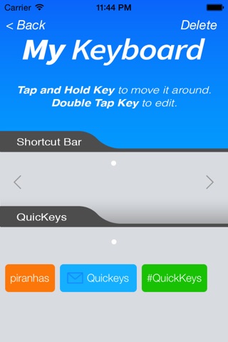 QuicKeysApp screenshot 2