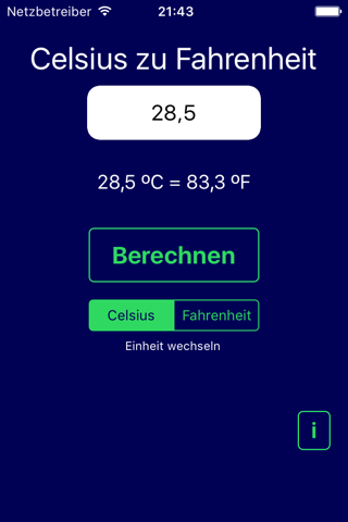 Degrees - Convert Celsius & Fahrenheit screenshot 2