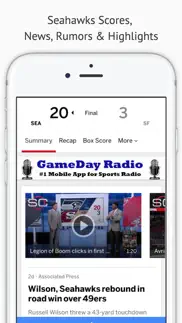 seattle gameday sports radio – seahawks and mariners edition iphone screenshot 2