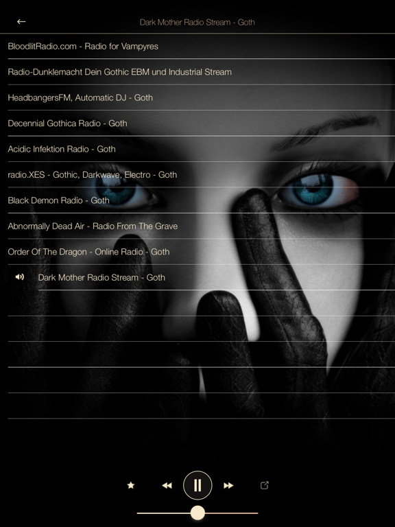 Screenshot #5 pour Goth MUSIC Online Radio