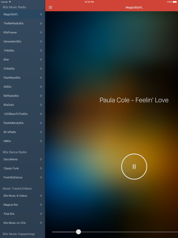 80s Music Free - Songs, Radio & Greatest Hits iPad screenshot 1 - Music app