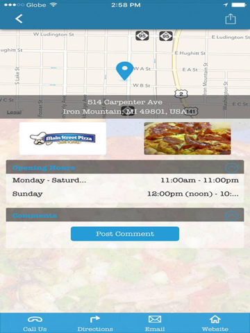 Screenshot #6 pour Main Street Pizza - Pizza, Subs & more - Location in Gladstone & Iron Mountain Michigan