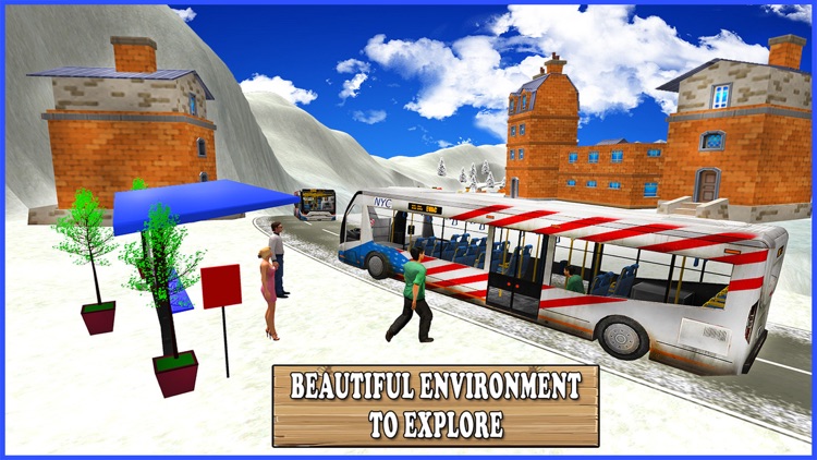 Extreme Snow Bus Driving - Bus Driver Simulator 3D