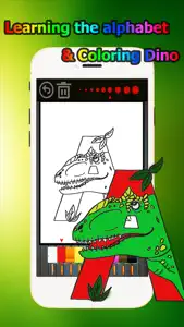 Dinosaur world Alphabet Coloring Book Grade 1-6: coloring pages learning games free for kids and toddlers screenshot #2 for iPhone