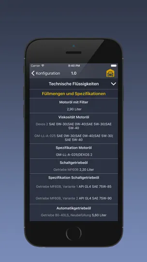 Screenshot von TechApp Für Opel auf dem iPhone 5
