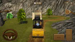 extreme cargo transport truck driver & forklift crane operator game iphone screenshot 3