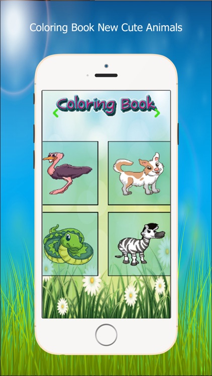 Kids Coloring Book New Cute Animals