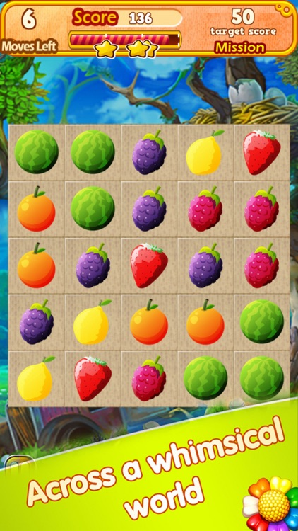 Stick Fruit Line: Match3 Free