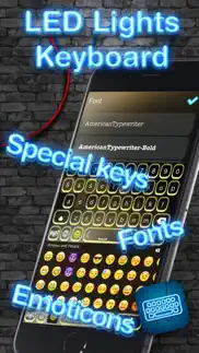 led lights keyboard – glow.ing neon keyboards theme.s and color.ful fonts for iphone iphone screenshot 2