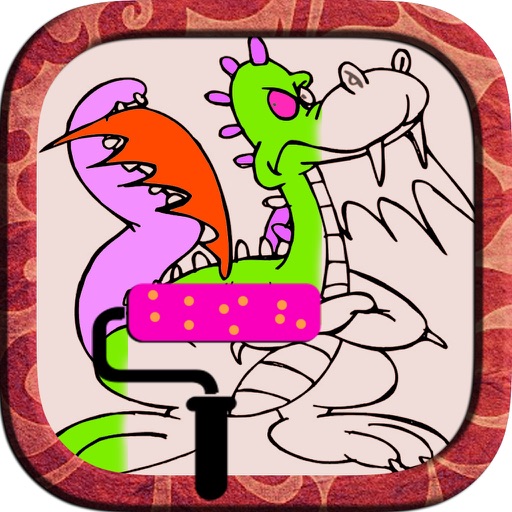 Color Book  for Kids - Coloring Fun App with Children Color Fill Pages  of Cat, Flower icon