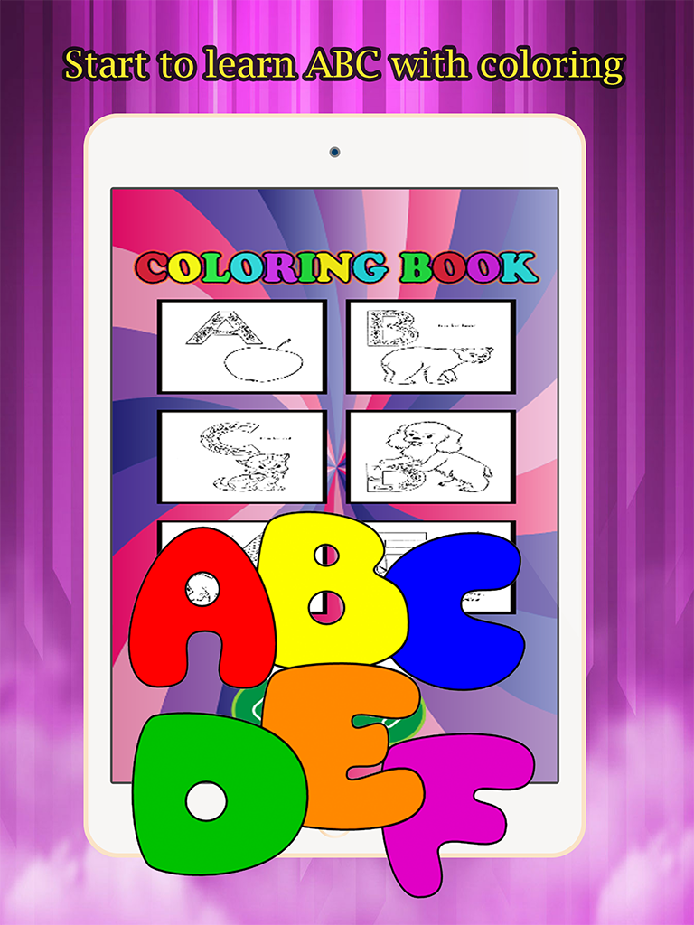ABC Coloring Book for kids age 1-6 :Cute alphabets screenshot 6