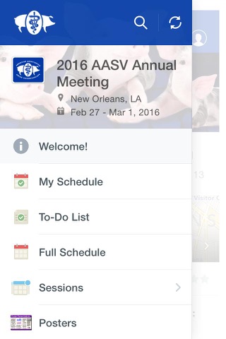 2016 AASV Annual Meeting screenshot 2