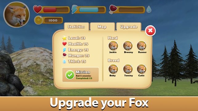 Wild Fox Survival Simulator 3D(圖4)-速報App