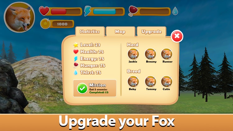 Wild Fox Survival Simulator 3D screenshot-3