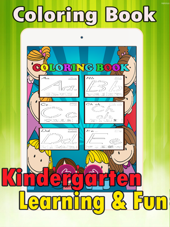 Preschool Easy Coloring Book - tracing abc coloring pages learning games free for kids and toddlers any age iPad screenshot