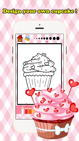 Game screenshot Bakery Cupcake Coloring Book Free Games for children age 1-10: Support your child's learning with drawing ideas, fun activities hack