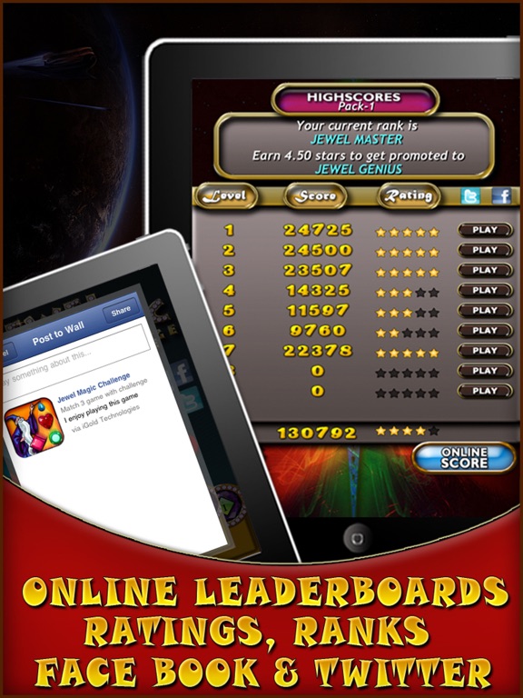 Jewel Magic Challenge Free iPad screenshot