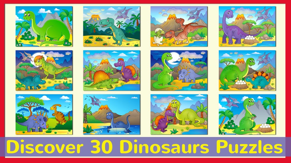 Dinosaurs Jigsaw Puzzles Free For Kids & Toddlers! - 1.0.1 - (iOS)