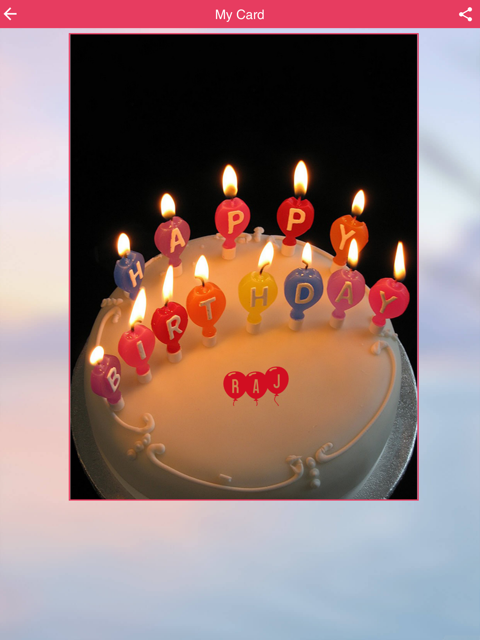 Name On Birthday Cake